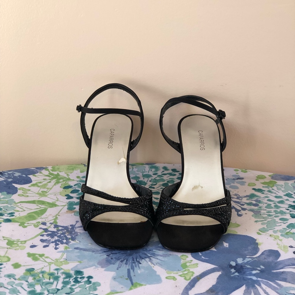 Caparros Black Kacey Heels